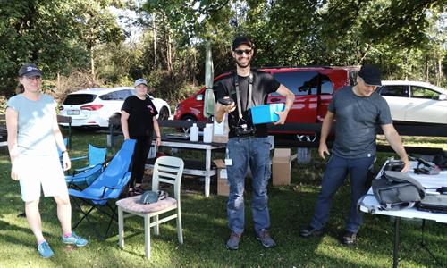 20230901-Vorbereitungsplatz für Tracerausbringung